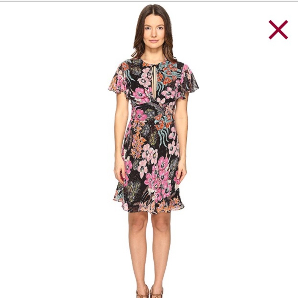 Just Cavalli flutter sleeve dress, tags on